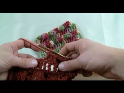 How To Crochet Black Berry Stitch - RH Part 2 of 2