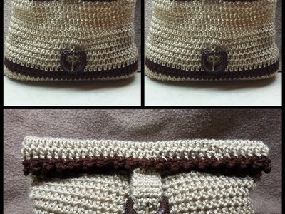 How to Crochet: Easy Crochet Handbag Crochet Purse Beginner #TUTORIAL