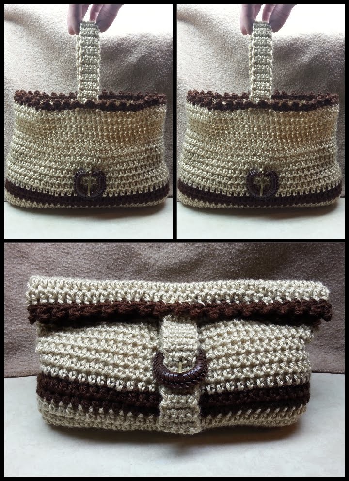 How to Crochet: Easy Crochet Handbag Crochet Purse Beginner #TUTORIAL