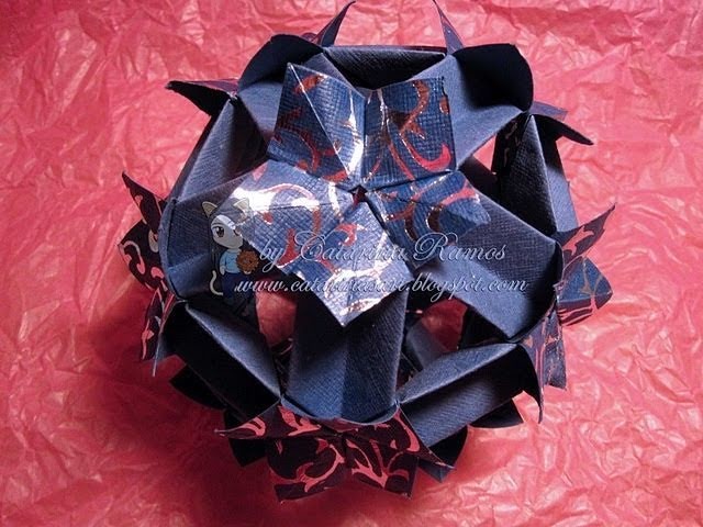 How to fold: Rare Spring Hollow Kusudama Origami