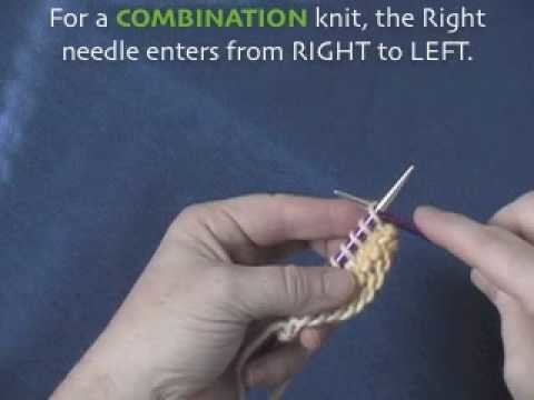 How To Knit 4 - The COMBINATION Knit Stitch (Knitting 101)