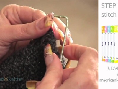 How To Knit Mittens- Step 9 How to use Stitch Holders