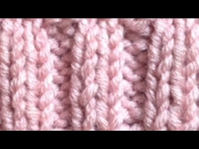 How to Knit the Rib or Ribbing Stitch: Knit two Purl two by ThePatterfamily