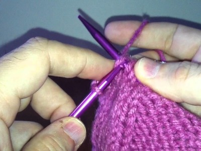 How to Knit Two Together Left Handed (K2TOG) - Continental