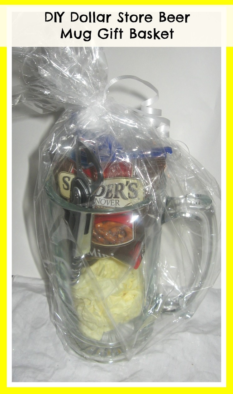 How to make a Beer Mug Gift Basket. DIY Valentine's GIFT IDEAS. DIY. Handmade Gifts for Men