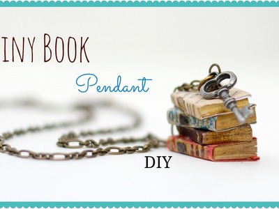 How to make a Miniature Book Pendant, Anthropologie Knock Off