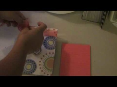 How to make a note pad using a 5x7 clear frame with scrapbook supplies