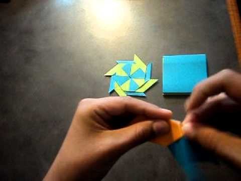 How to make a origami transforming ninja star