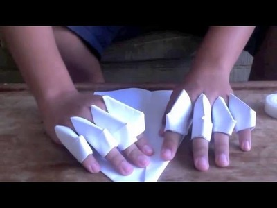 How to make a paper gauntlet