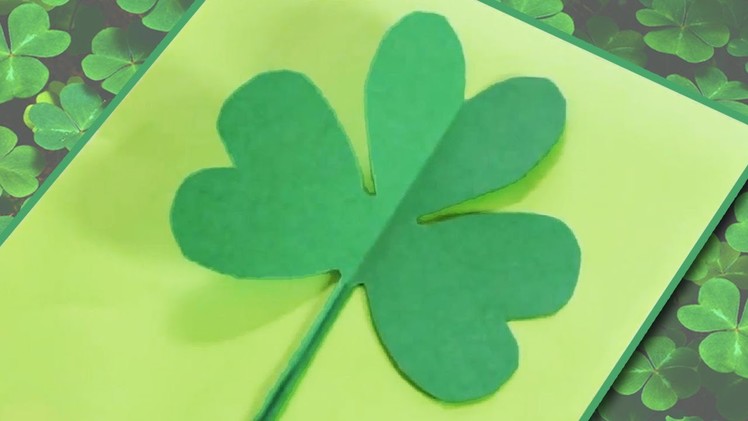How to Make a Paper Shamrock.Clover
