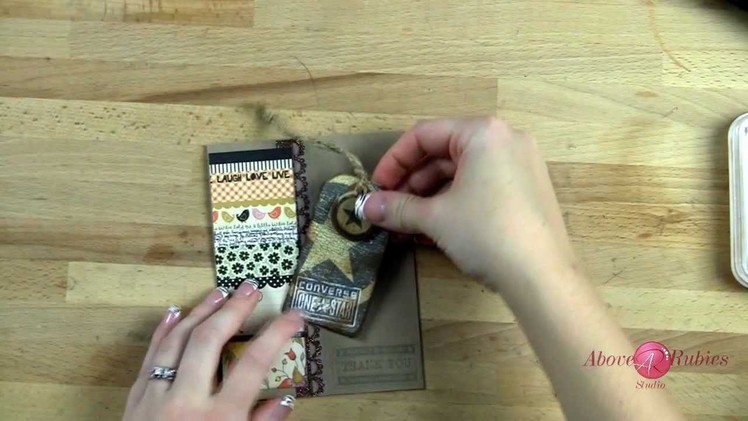 How To Recycle Clothing Tags to DIY Embellishments TNT Eps 004: AboveRubiesStudio