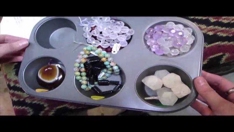 Kathy Getty, Bead Art Studio, Emeryville, CA, Trippin with Kev and Jess Whopper bead tray