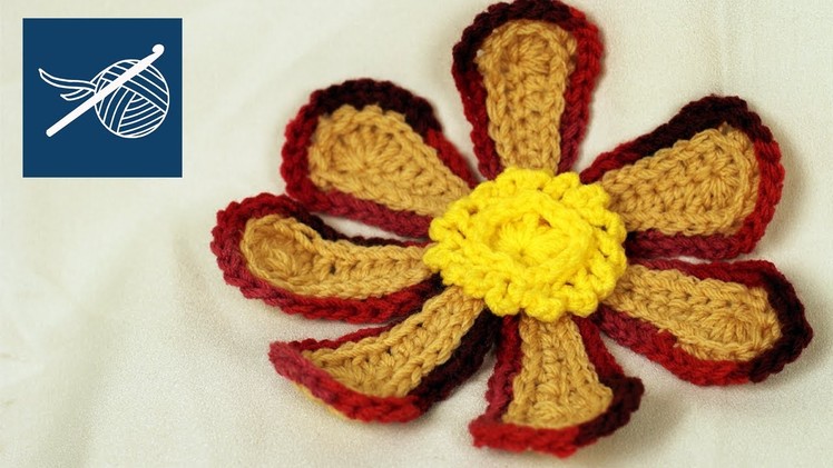 LARGE CROCHET FLOWER - Left Hand Crochet Crochet Geek