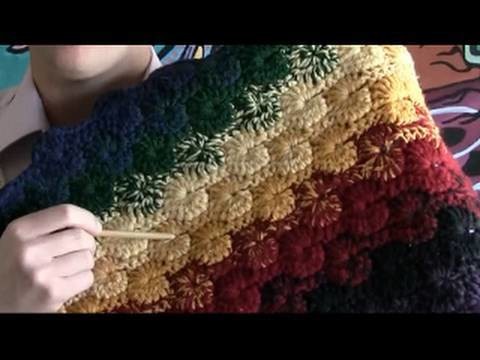 Left Hand: How To Crochet Catherine Wheel Stitch