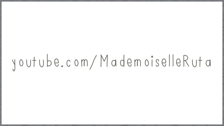 Mademoiselle Ruta Channel Trailer | Fashion, Beauty, DIY, Lifestyle