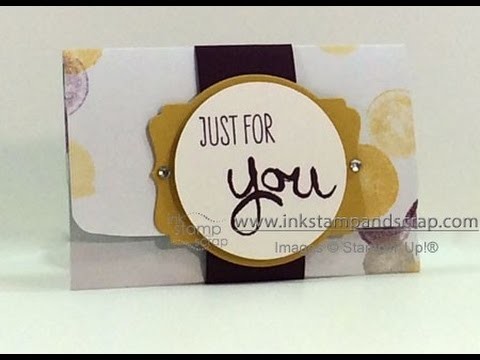 Make a DIY Gift Card Holder from Stampin Up Paper