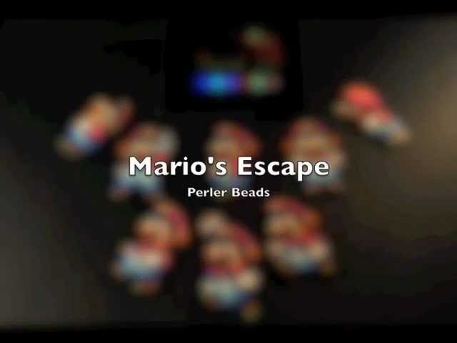 Mario's Escape - Perler Bead Sprite Stop Motion Video using Bead It! HD