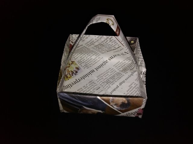 Newspaper Paper Basket - Paper Crafts