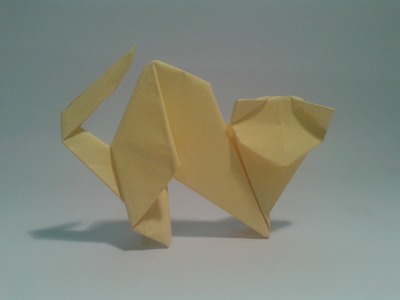 Origami - How to make an easy cat