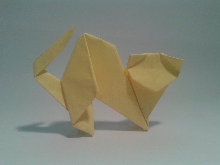 Origami - How to make an easy cat