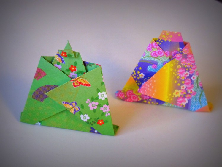 Origami - How to make Kimono Dolls (boy and girl)