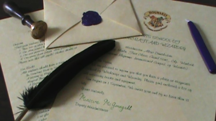 Quiller Crafts: Hogwarts Acceptance Letter