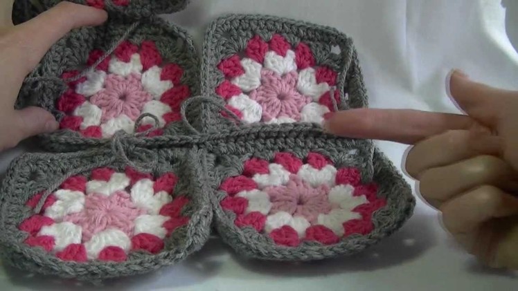 Single Crochet Join Granny Squares Together