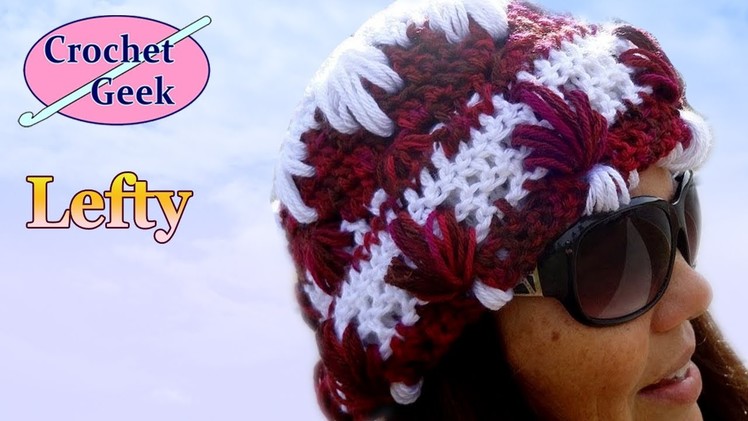 Splash Crochet Hat - Left Hand Version Crochet Geek
