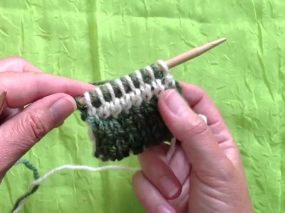 Threading Stitches in Double-knitting