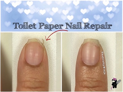 Toilet Paper Nail Repair by The Crafty Ninja