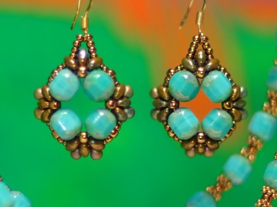 Turquoise Baroque Earrings Tutorial