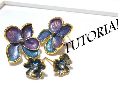 TUTORIAL Come decorare i perni per orecchini | Decorate components for earrings DIY