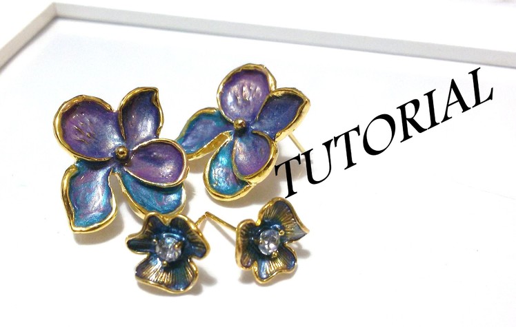 TUTORIAL Come decorare i perni per orecchini | Decorate components for earrings DIY