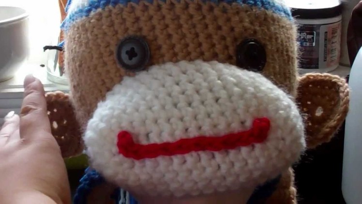 Tutorial-Crochet Boy Sock Monkey Beanie (Part 8 and final)