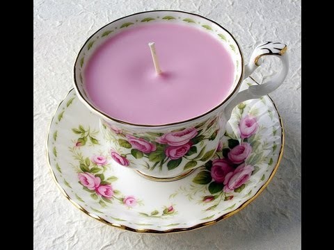 Tutorial : How to Make Soy Candles in Vintage Teacups