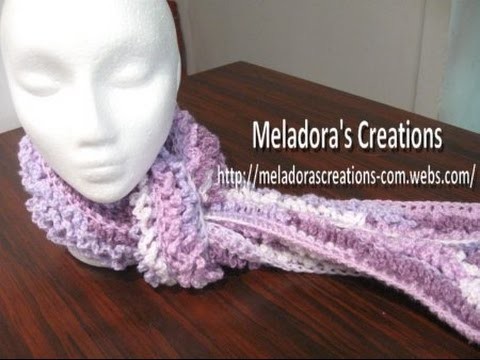 Twisted Loop Scarf - Left Handed Crochet Tutorial - (Astrakhan Stitch)