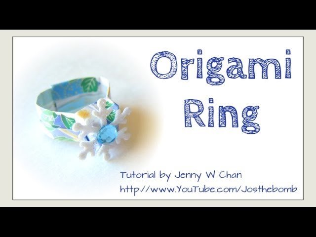 Valentine's Day Crafts-Origami Ring - How to Fold Origami Ring - Easy Paper Crafts - Kids Jewelry