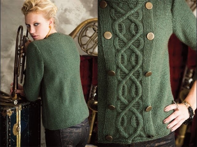 #31 Double-Breasted Pullover, Vogue Knitting Holiday 2012