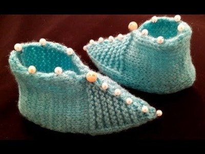 Baby Slippers With Three Stitches in Urdu.Hindi by Azra Salim