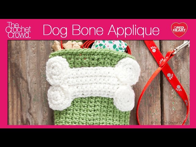 Crochet Dog Bone Applique