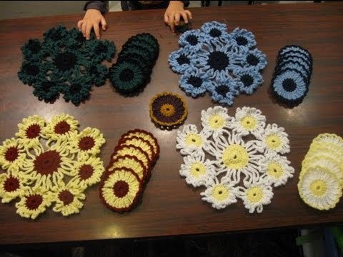 Crochet Doily Coaster sets