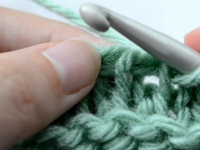 Crochet Lessons - How to work the Tunisian Knit Stitch - Part 2