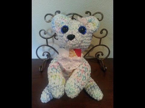 Crochet quick and easy beginner Rainbow Bear with magnet Paws DIY tutorial