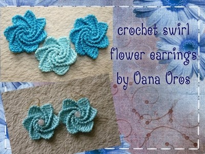 Crochet spiral earrings