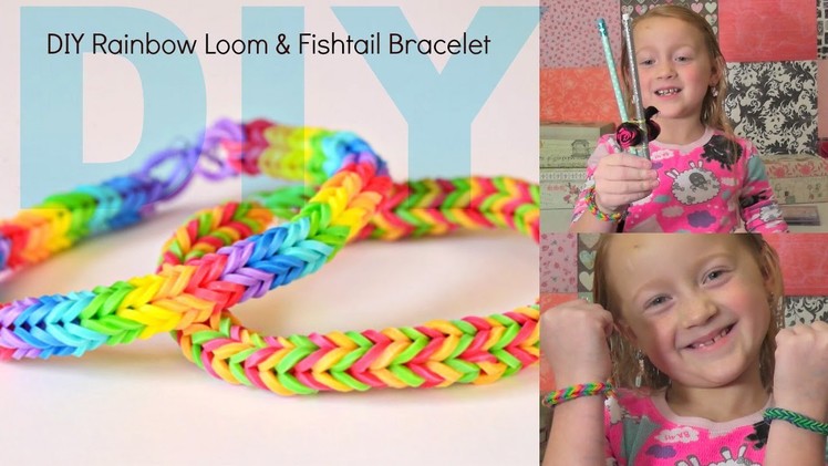 DIY Fishtail Rubberband Bracelet DIY rainbow loom