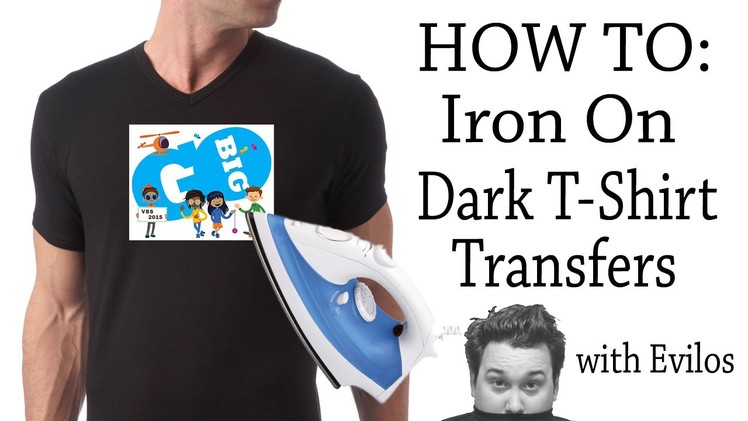 DIY Tutorial: How to apply iron on Dark Tshirt Transfer Paper Avery Epson Etc