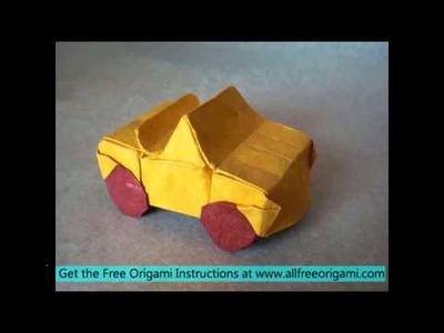 Easy origami car