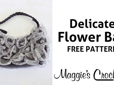 Flower Bag Starbella Lace Free Crochet Pattern - Right Handed