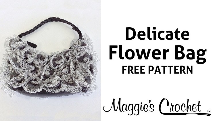 Flower Bag Starbella Lace Free Crochet Pattern - Right Handed