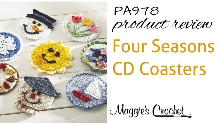 Four Seasons CD Coasters Crochet Pattern Product Review PA978